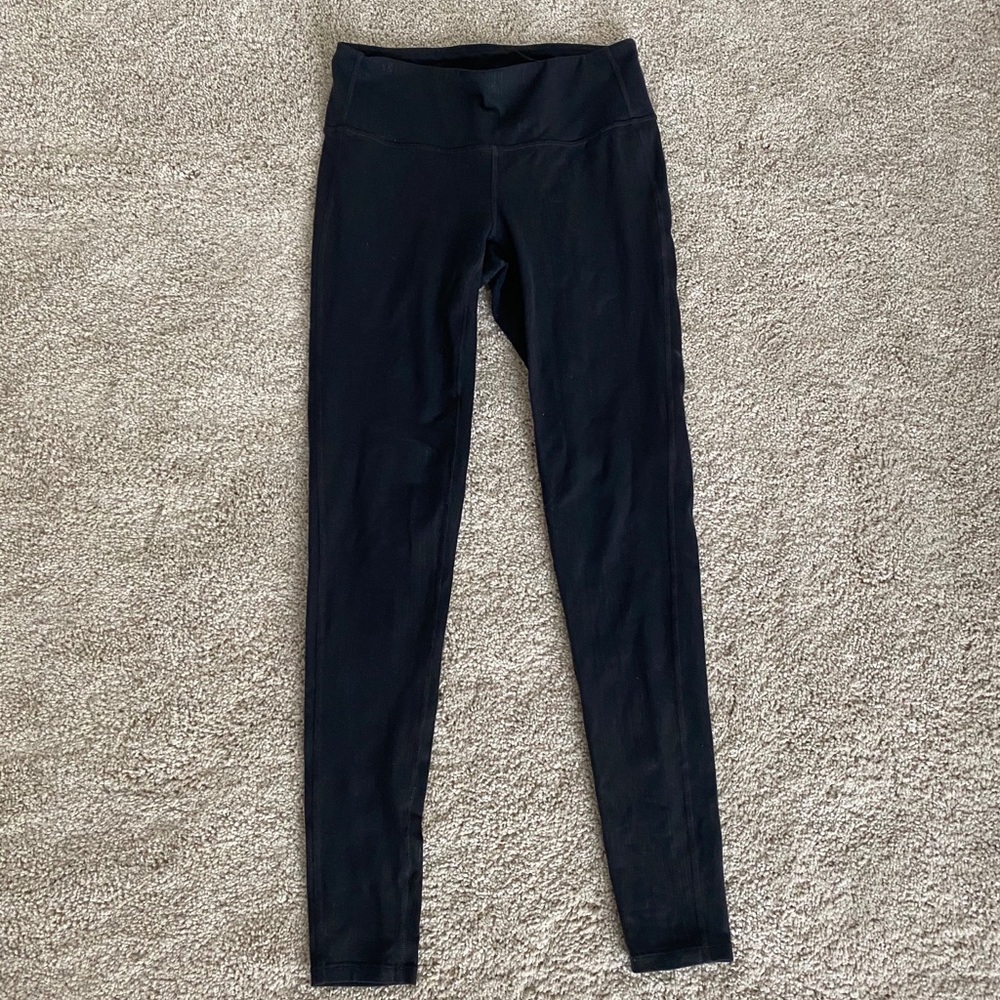 Athleta Black Shimmer Workout Leggings